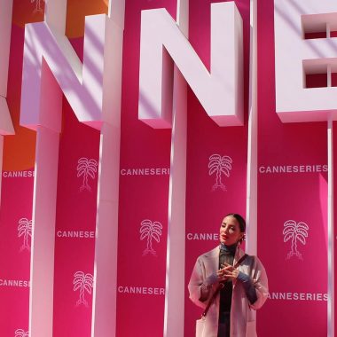 maria hervas posando en Cannes Series